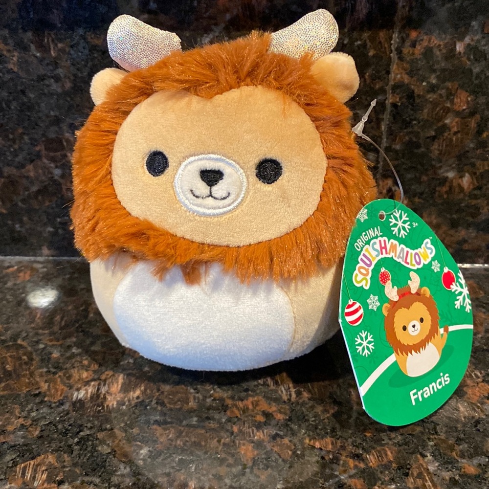 (1) NWT Francis The Lion 4 inch 🦁 Squishmallows